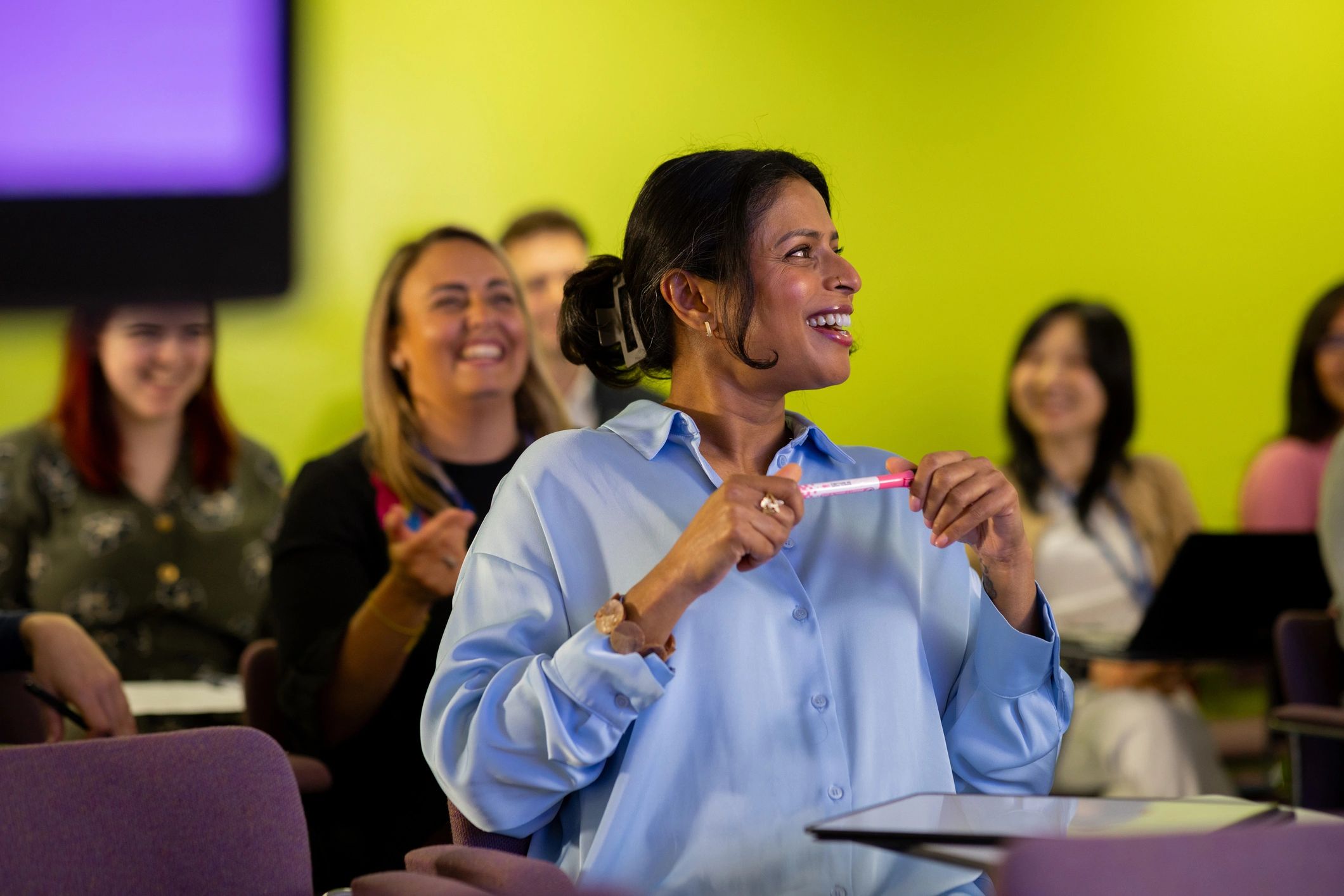 Educators attending a professional seminar